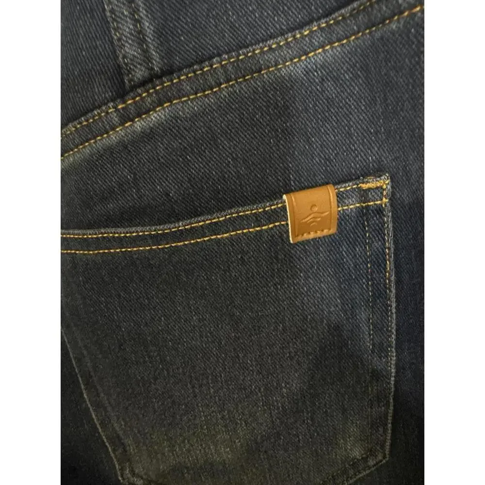 Halara High Waist Dark Blue Denim Jeans with Stretch Waistband Size S 456 - Picture 3 of 5